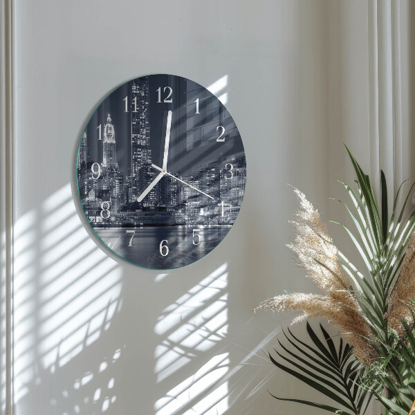 Glas wanduhr Horizont