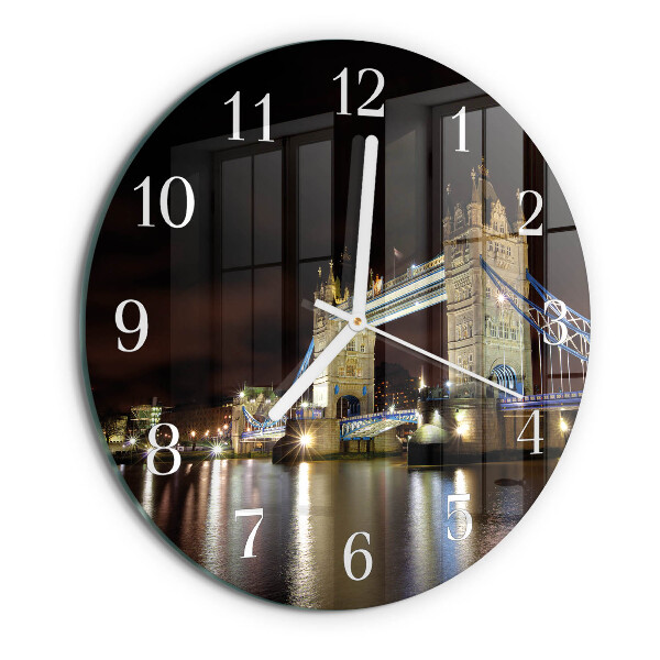 Glas wanduhr London Bridge