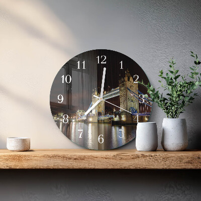 Glas wanduhr London Bridge