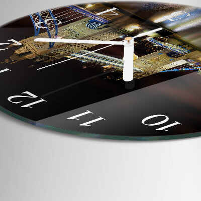 Glas wanduhr London Bridge