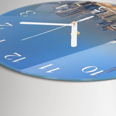 Glas wanduhr Dubai Horizon