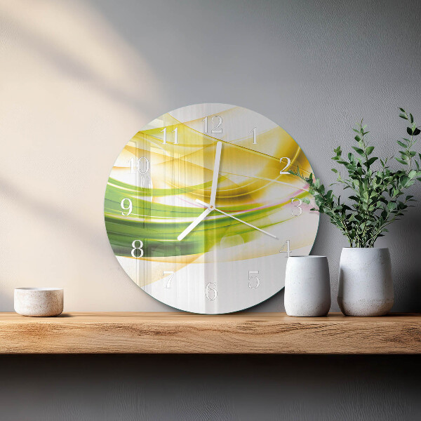 Glas wanduhr Abstraktion