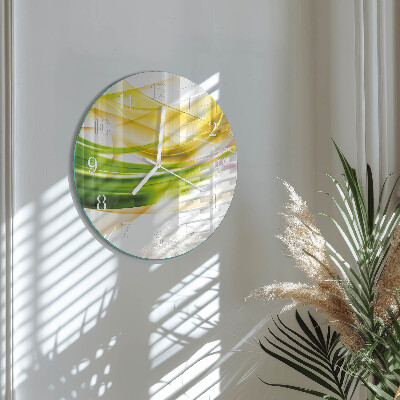Glas wanduhr Abstraktion