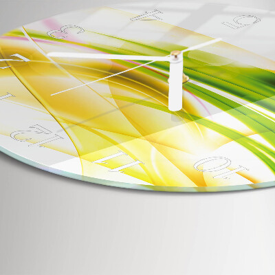 Glas wanduhr Abstraktion