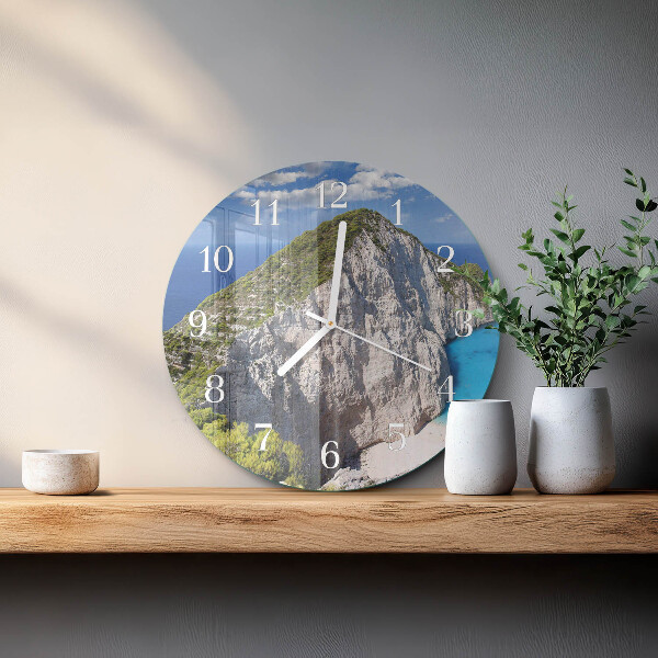 Glas wanduhr Cliff