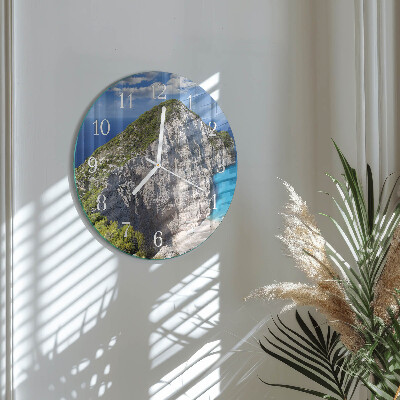 Glas wanduhr Cliff