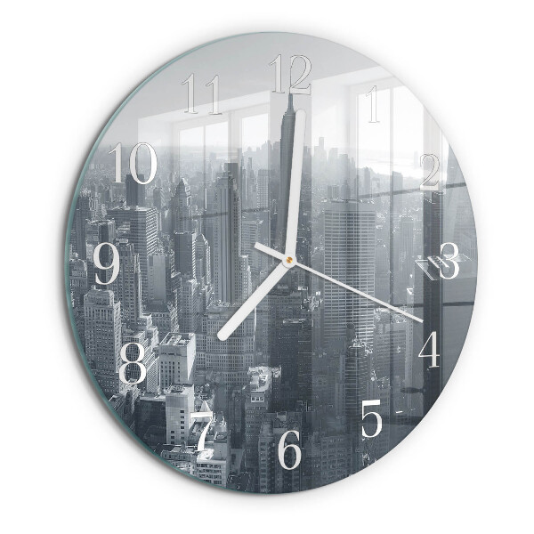 Glas wanduhr Horizont