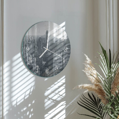 Glas wanduhr Horizont