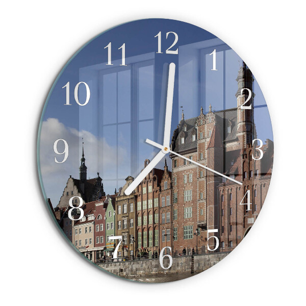 Glas wanduhr Danzig