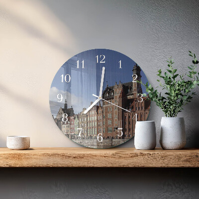 Glas wanduhr Danzig