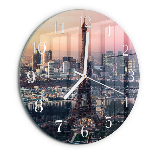 Glas wanduhr Eiffelturm Paris