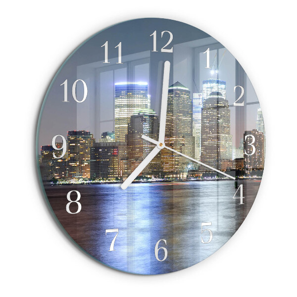 Glas wanduhr Horizont