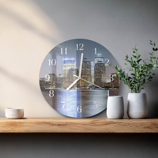 Glas wanduhr Horizont