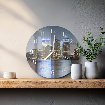 Glas wanduhr Horizont