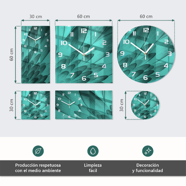 Glas wanduhr Horizont
