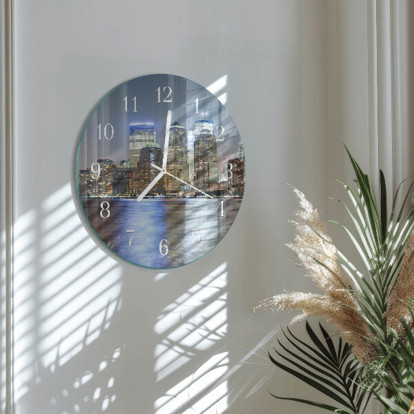Glas wanduhr Horizont