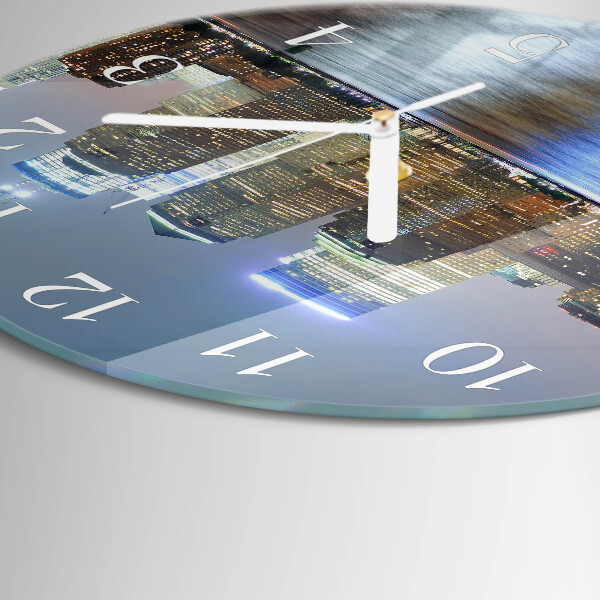 Glas wanduhr Horizont