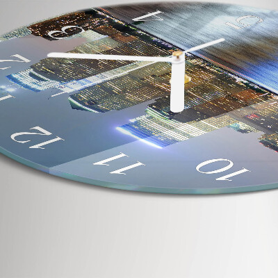 Glas wanduhr Horizont