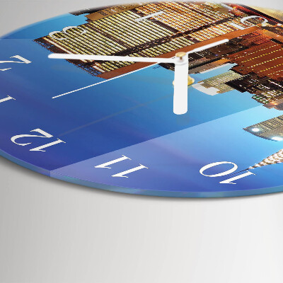 Glas wanduhr Horizont