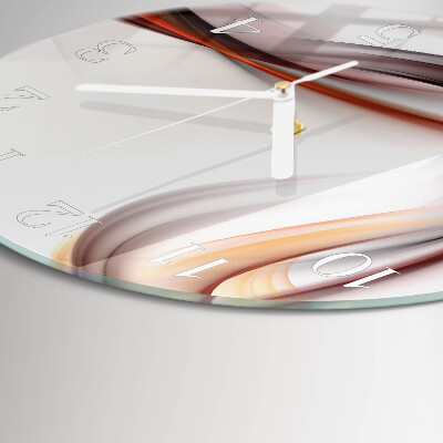 Glas wanduhr Abstraktion