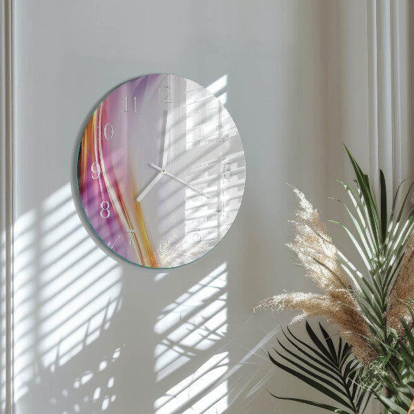 Glas wanduhr Abstraktion