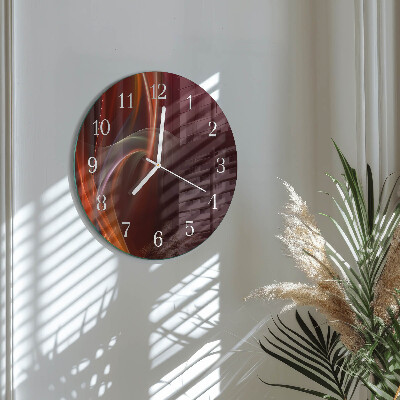 Glas wanduhr Abstrakte Linien