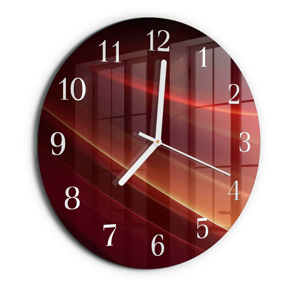 Glas wanduhr Abstraktion