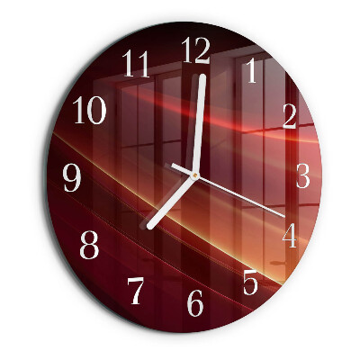 Glas wanduhr Abstraktion