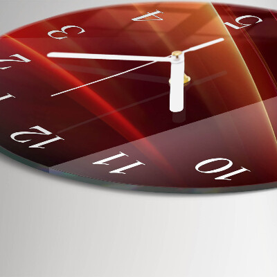 Glas wanduhr Abstraktion