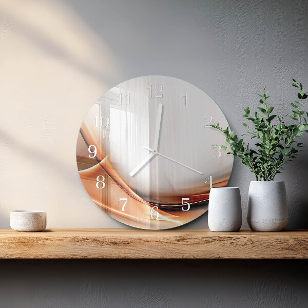 Glas wanduhr Abstraktion