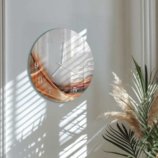 Glas wanduhr Abstraktion