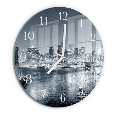 Glas wanduhr Nacht des Horizonts