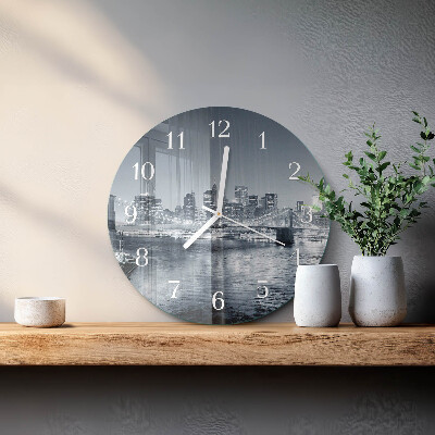 Glas wanduhr Nacht des Horizonts