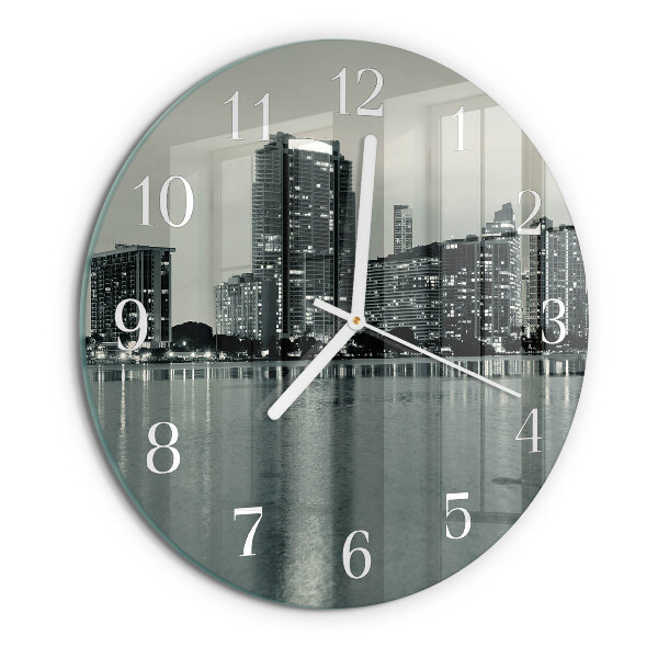 Glas wanduhr Horizont