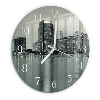 Glas wanduhr Horizont