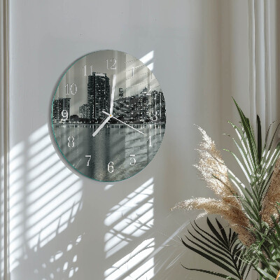Glas wanduhr Horizont