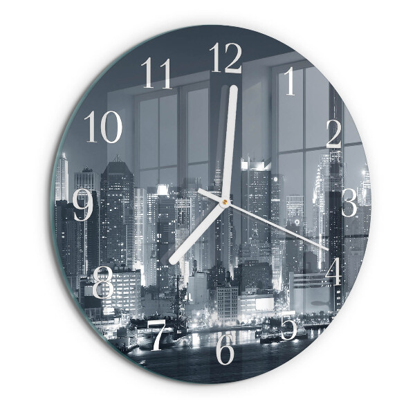 Glas wanduhr Nacht des Horizonts