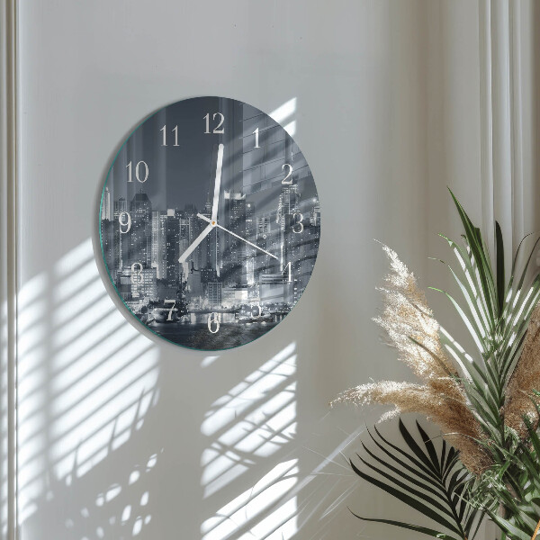Glas wanduhr Nacht des Horizonts