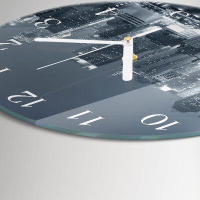 Glas wanduhr Nacht des Horizonts