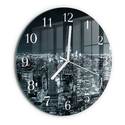 Glas wanduhr Nacht des Horizonts