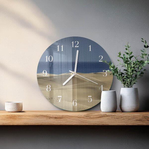 Glas wanduhr Meeresdünen