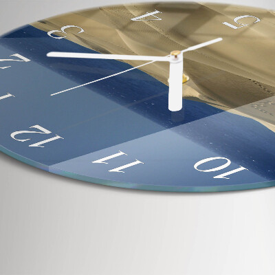 Glas wanduhr Meeresdünen