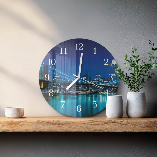 Glas wanduhr Nacht des Horizonts