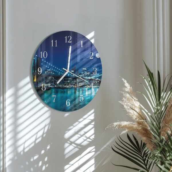 Glas wanduhr Nacht des Horizonts