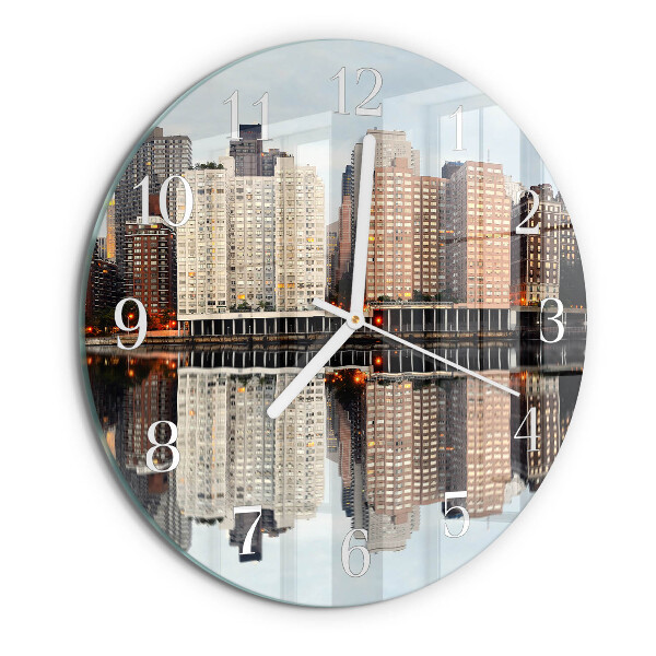 Glas wanduhr Horizont