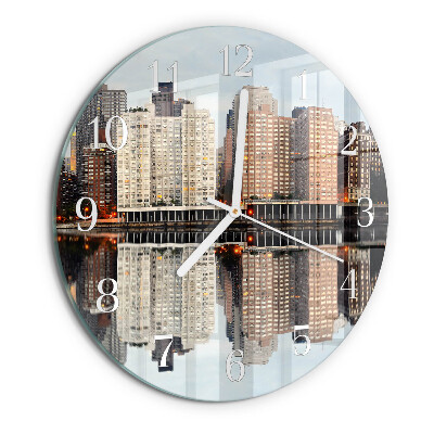 Glas wanduhr Horizont