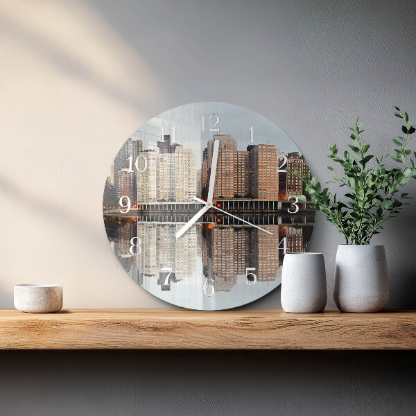 Glas wanduhr Horizont