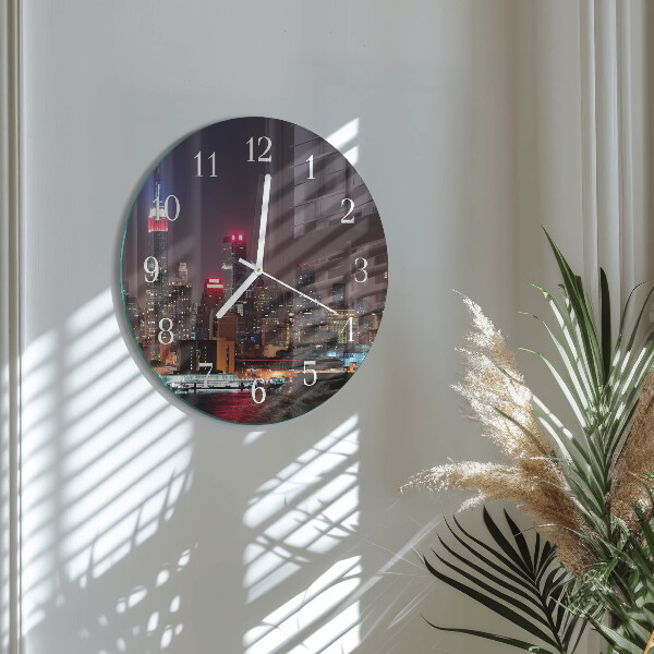 Glas wanduhr Horizont