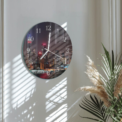 Glas wanduhr Horizont