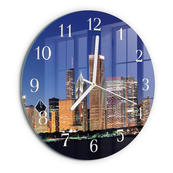 Glas wanduhr Horizont
